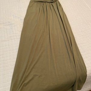 Strapless maxi dress